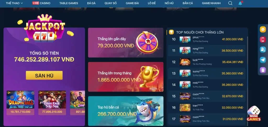 Chọn phòng chơi bắn cá